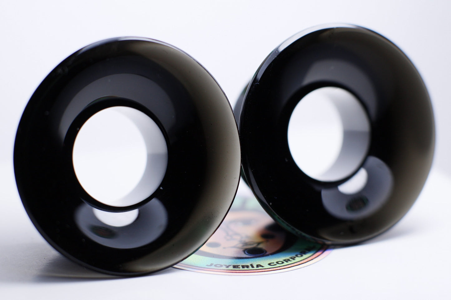 Black obsidian mayan flare plugs - Made to order