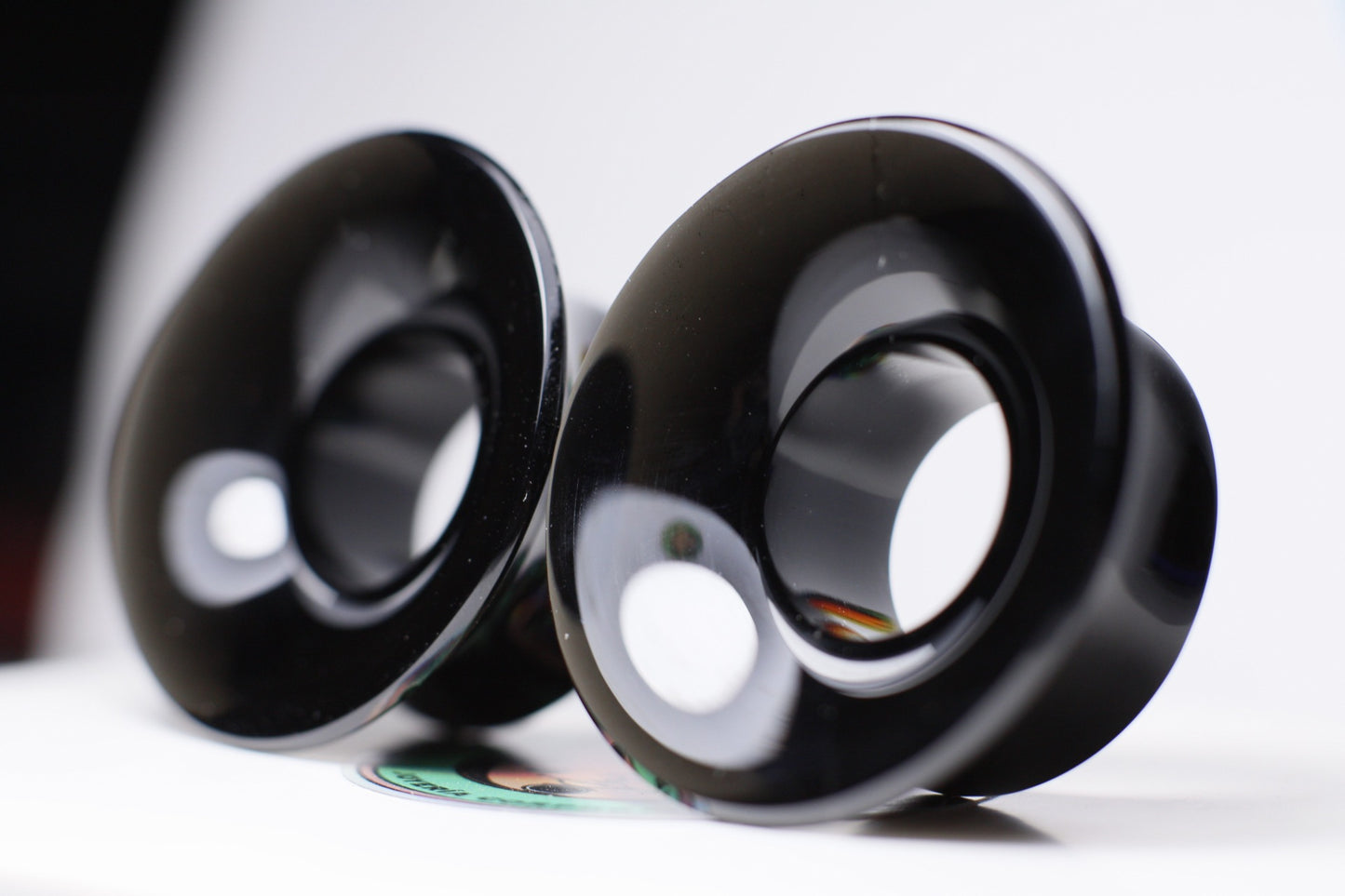 Black obsidian mayan flare plugs - Made to order