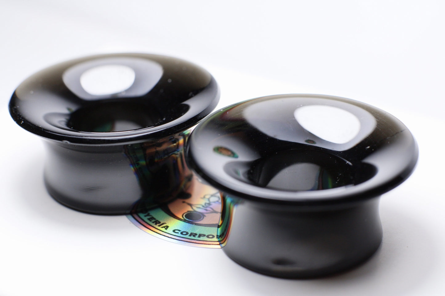 Black obsidian mayan flare plugs - Made to order
