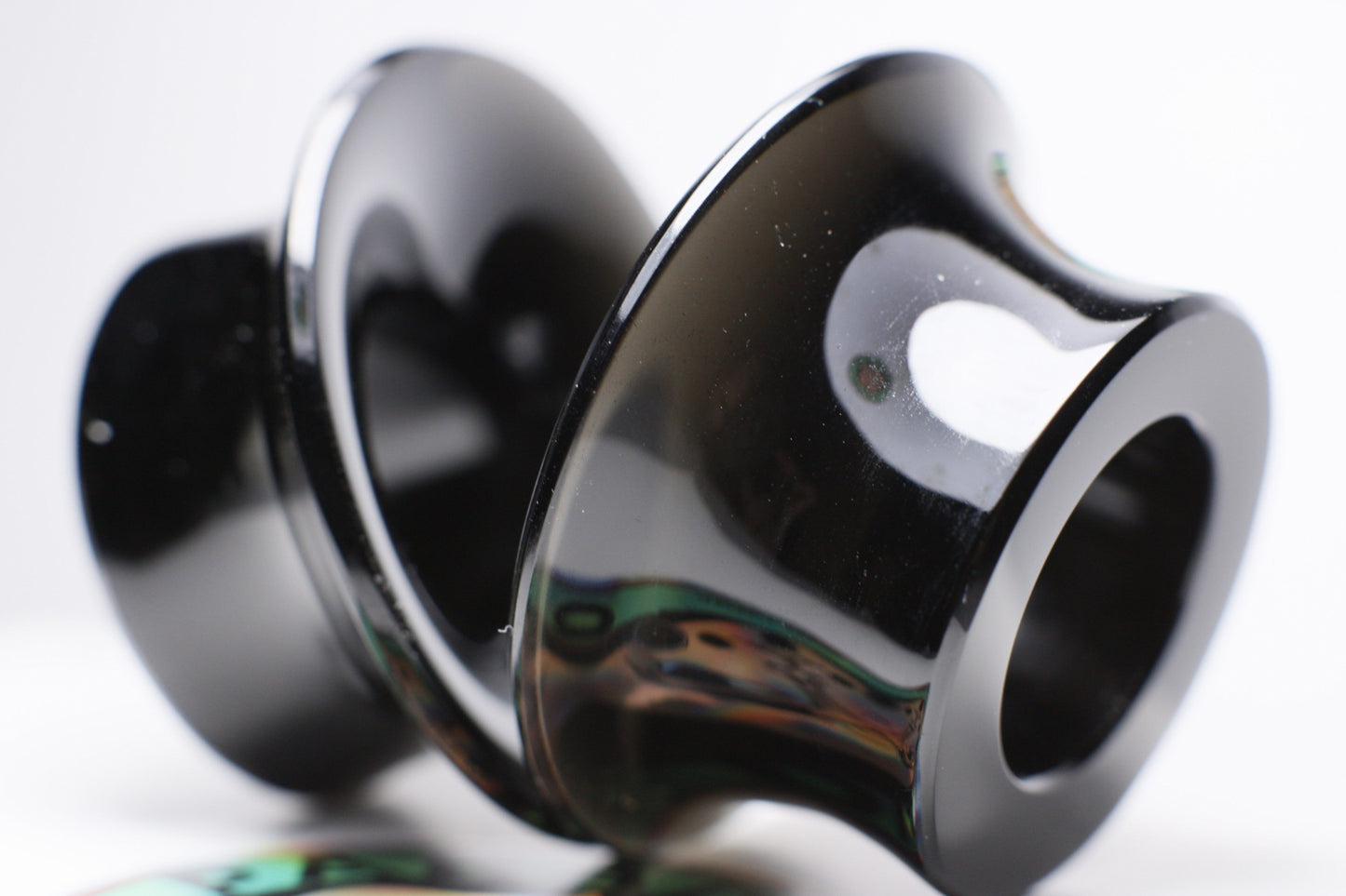 Black obsidian mayan flare plugs - Made to order