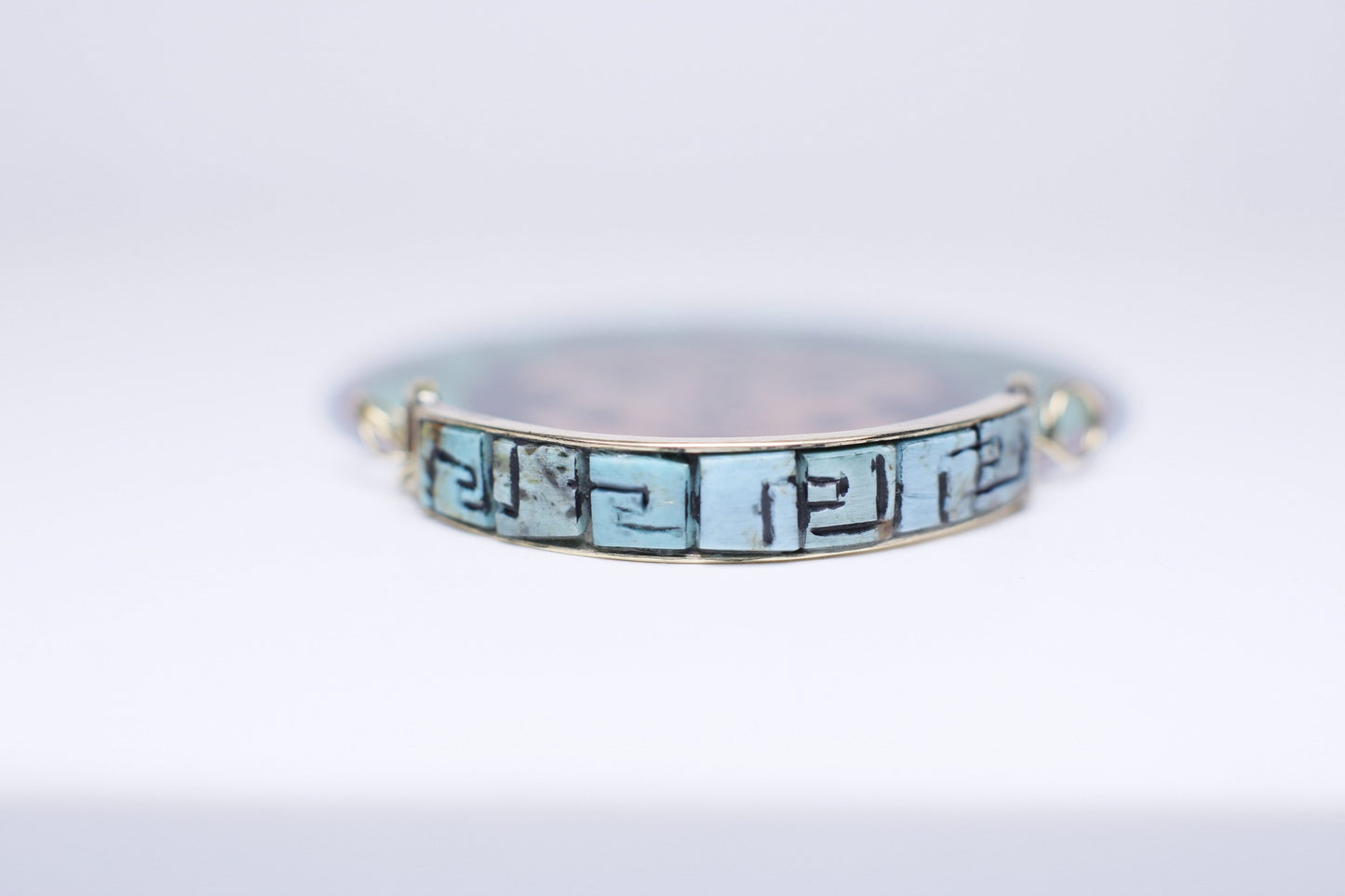 Turquoise nose bridge for nostril - Made to order