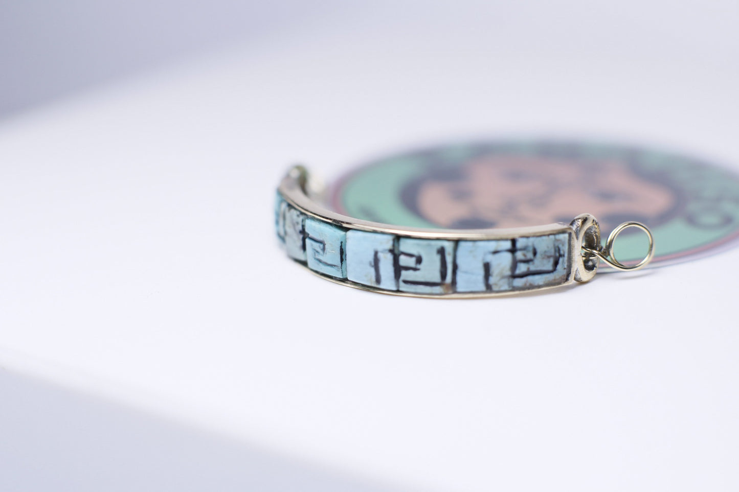 Turquoise nose bridge for nostril - Made to order