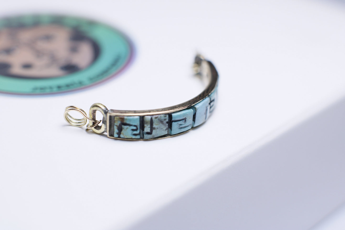 Turquoise nose bridge for nostril - Made to order
