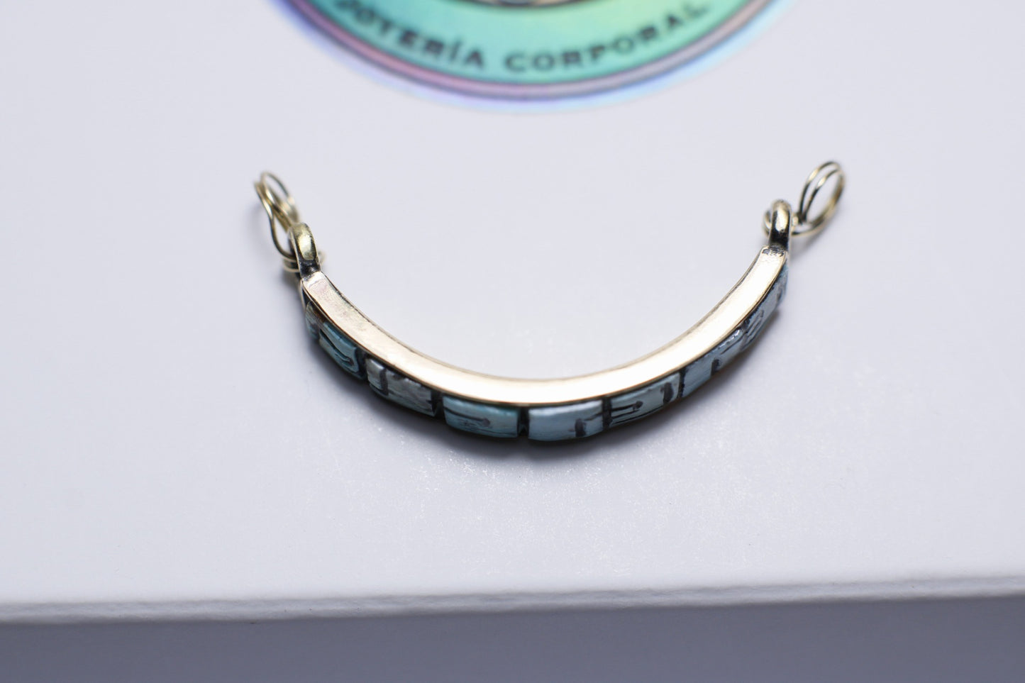 Turquoise nose bridge for nostril - Made to order