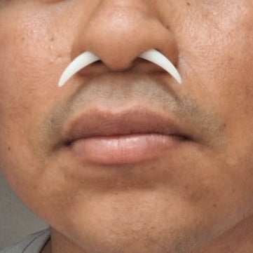 Septum tusk in white delrin - Made to order