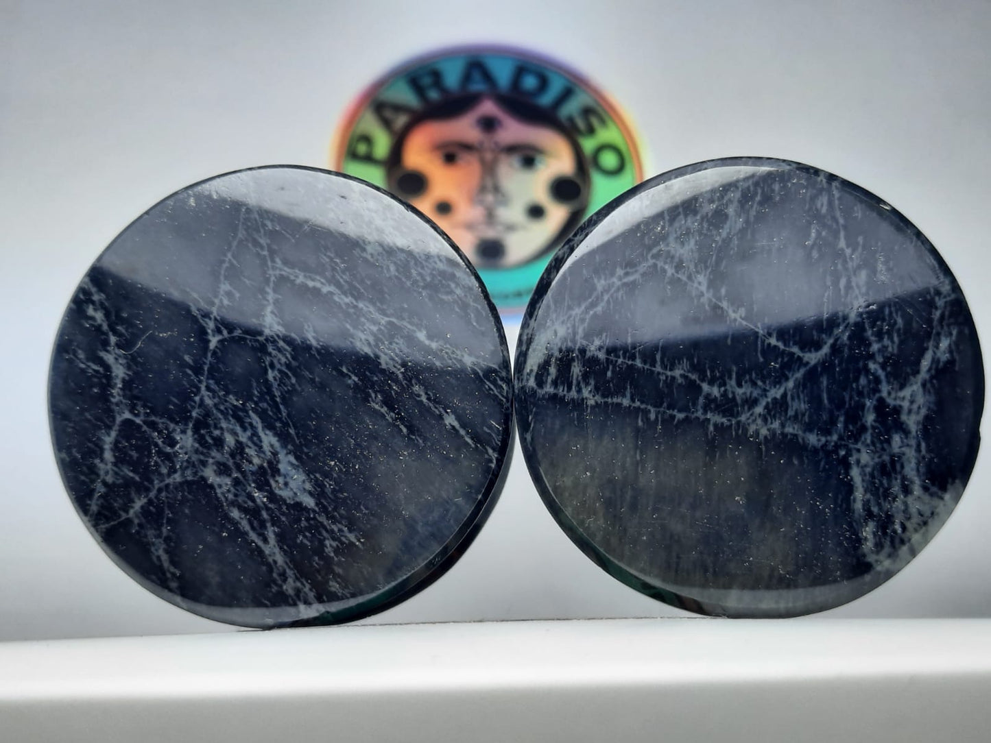 Plugs de obsidiana telaraña 30mm