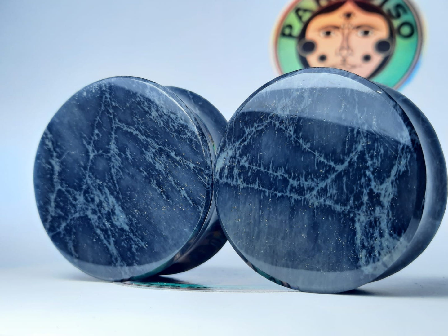 Plugs de obsidiana telaraña 30mm