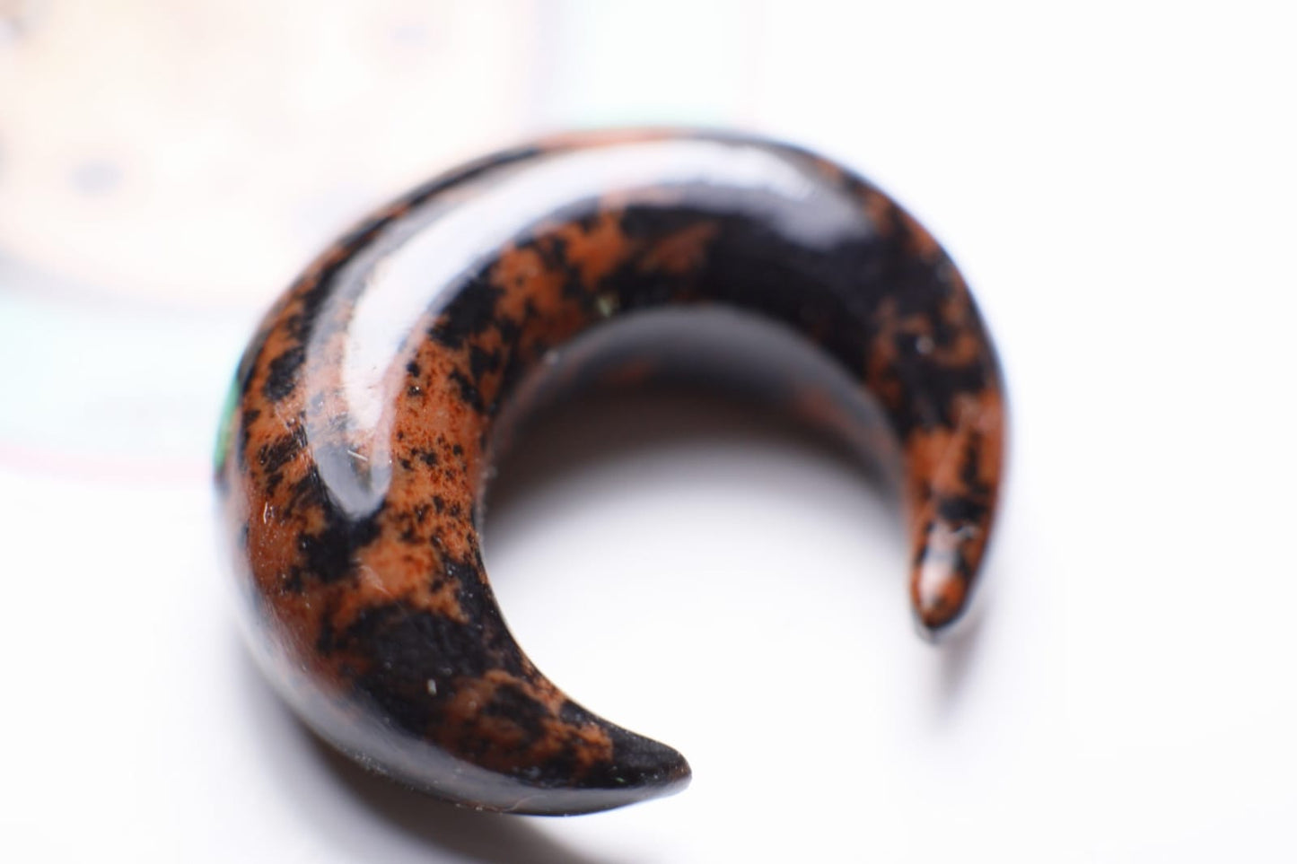 Septum pincher de obsidiana mahogany - Mandar a fabricar