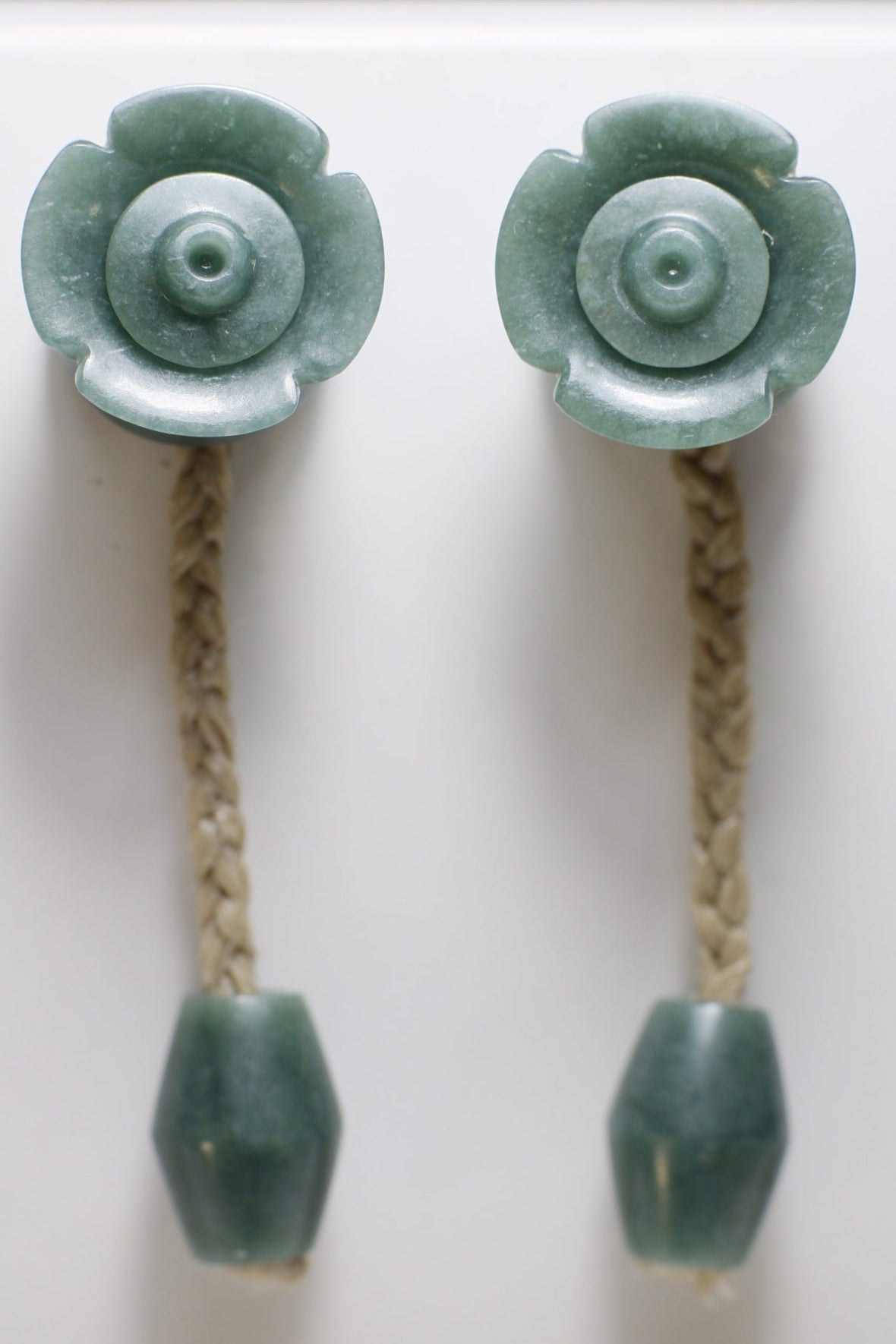 Calakmul-style blue jade Mayan plugs - Made to order