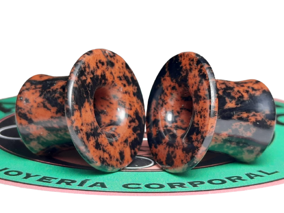 Mahogany Obsidian Earmuffs - Have Crafted