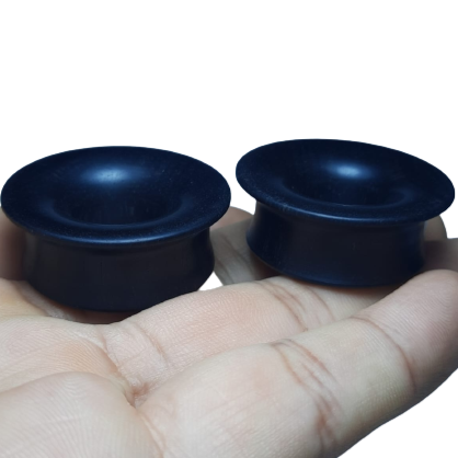 Orejeras de ébano 28mm - Listas para envío