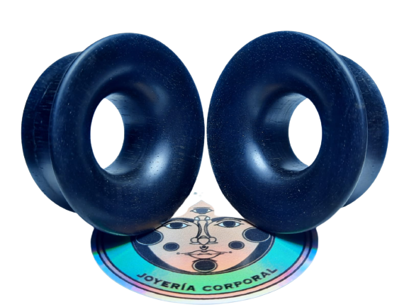 Gabon ebony ear studs - Order to manufacture