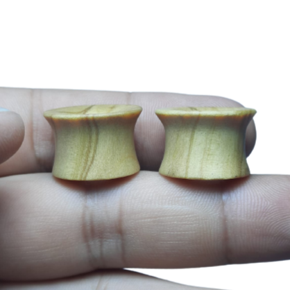 Orejeras de olivo 16mm - Listas para envío