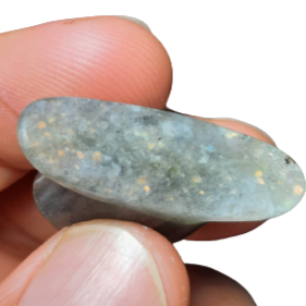 Oval bezel in golden labradorite 16mm - Ready to ship