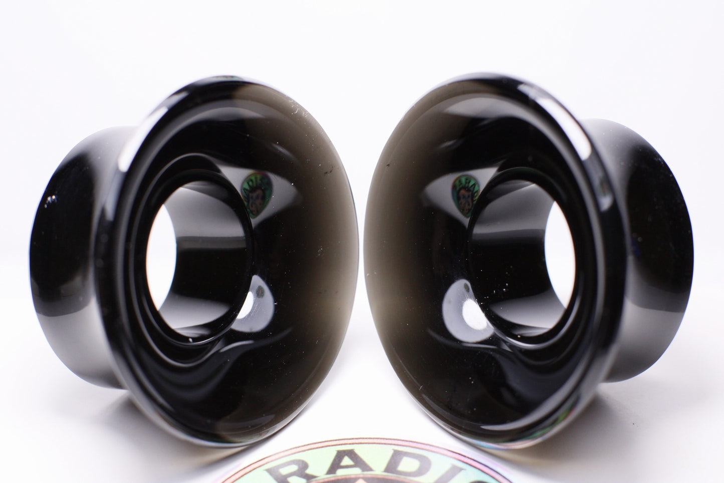 Black obsidian mayan flare plugs - Made to order