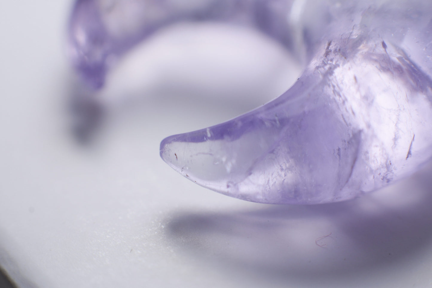 Quartz amethyst septum pincher- Made to order