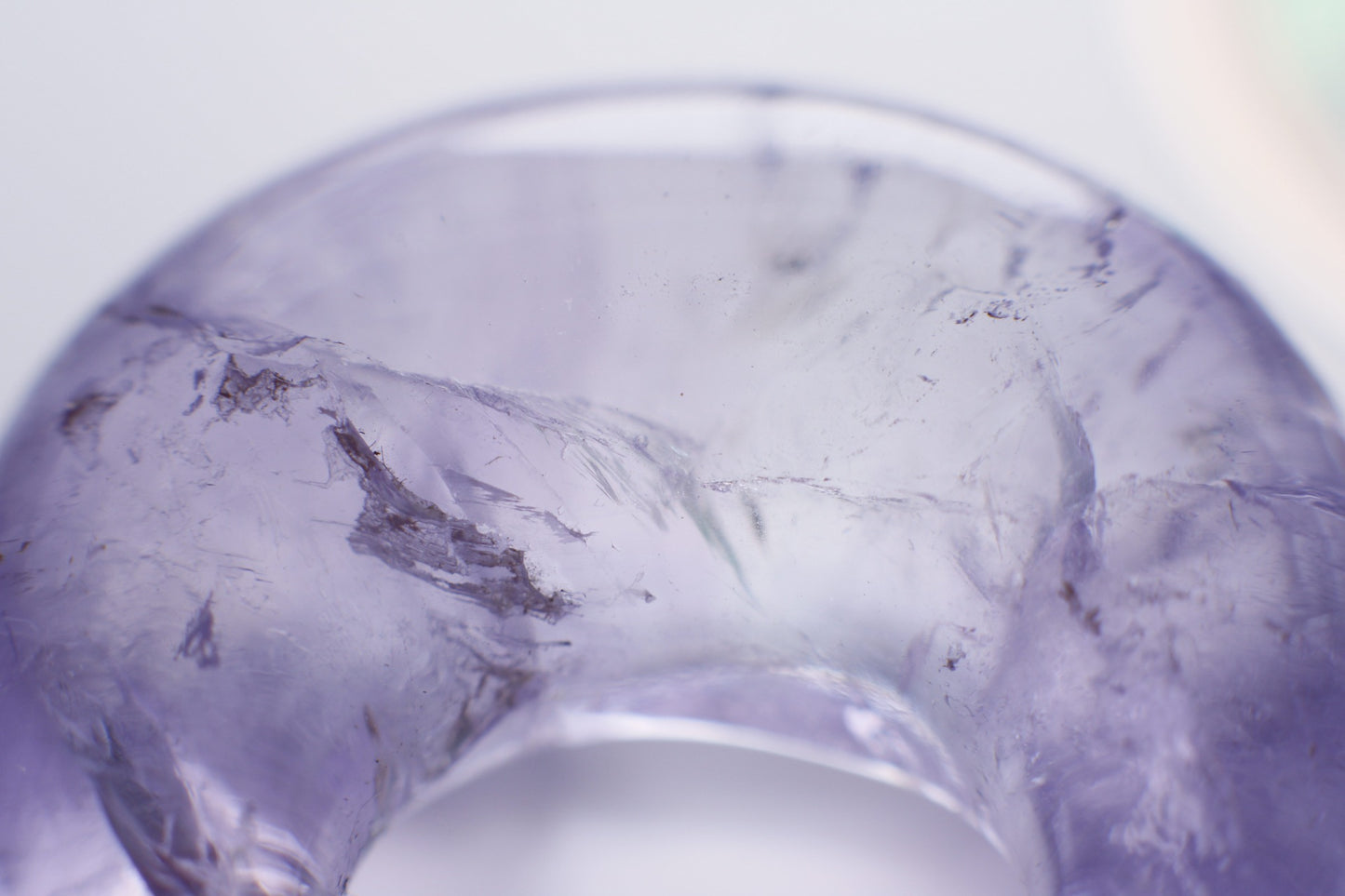 Quartz amethyst septum pincher- Made to order