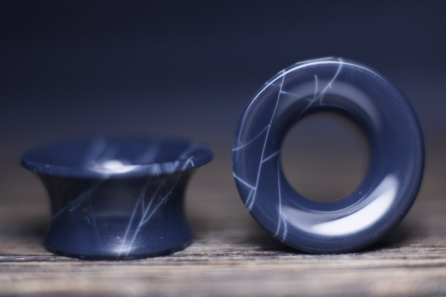Spiderweb obsidian mayan flare plugs - Made to order