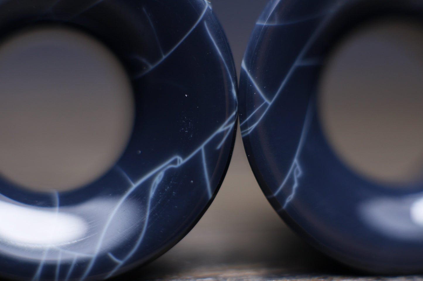 Spiderweb obsidian mayan flare plugs - Made to order