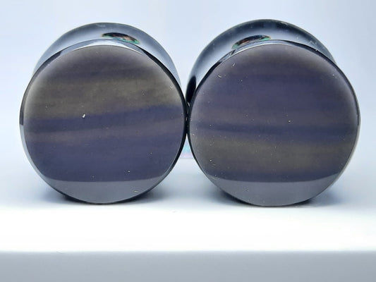 Plugs de obsidiana arcoíris 14mm listas para envío