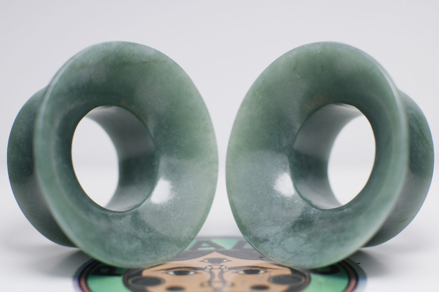 Blue Jade Mayan Flare Plugs - Made to order