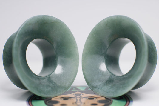 Blue Jade Mayan Flare Plugs - Made to order