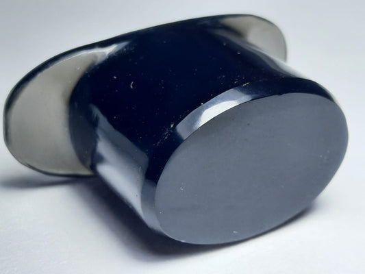 Black Obsidian Oval labret - Made to order 