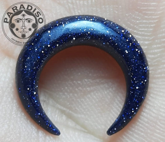 Blue goldstone septum pincher - Made to order