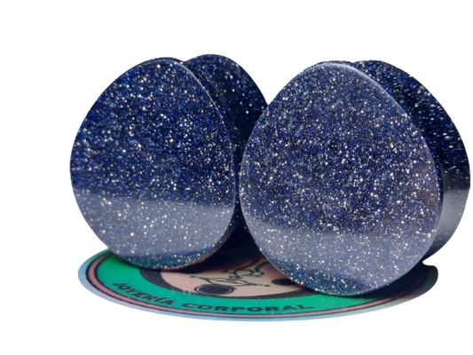 Blue goldstone teardrops - Made to order