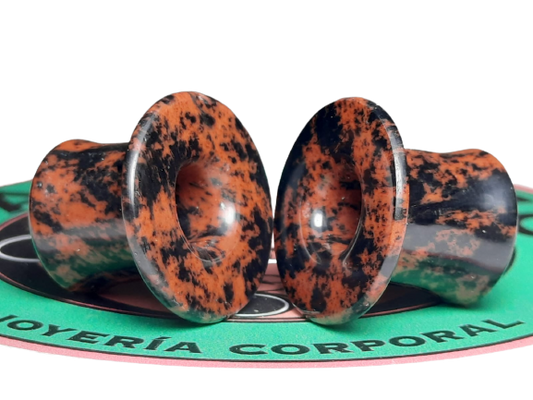 Mahogany Obsidian Earmuffs - Have Crafted