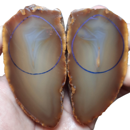 Carnelian agate teardrops for project proposal from 30mm to 34mm - Made to order