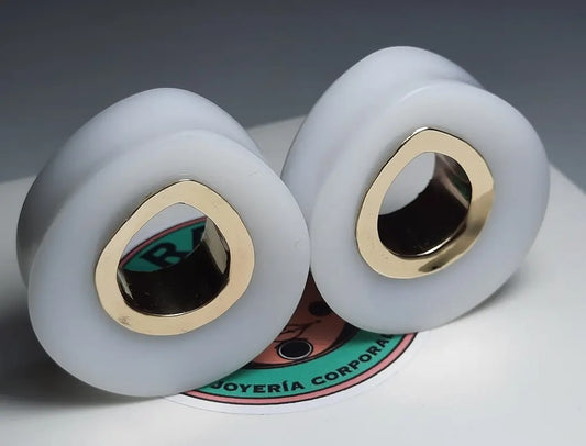 Gotas de delrin blanco 36mm